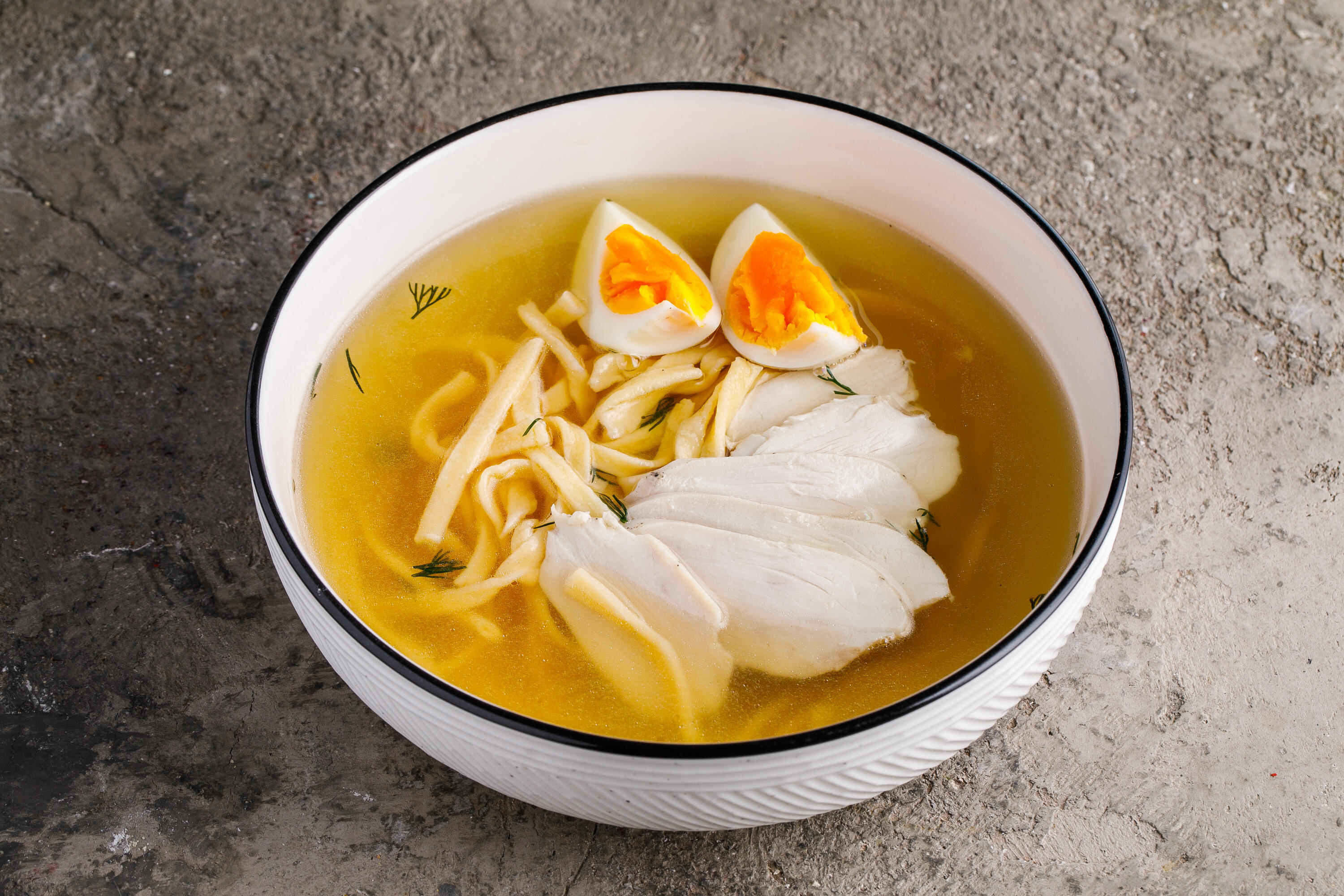 Суп куриный с лапшой